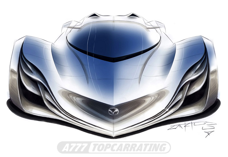 Рисунки автомобиля Mazda Furai Concept - скетчи
