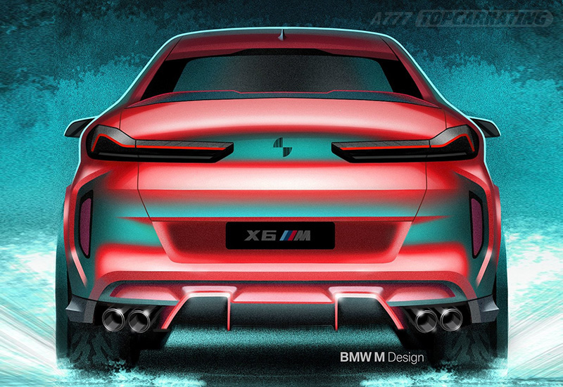 Рисунки автомобиля BMW X6 M Competition - скетчи