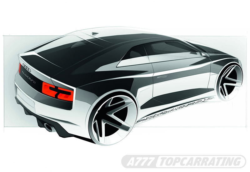 Рисунки автомобиля Audi Quattro Concept - скетчи