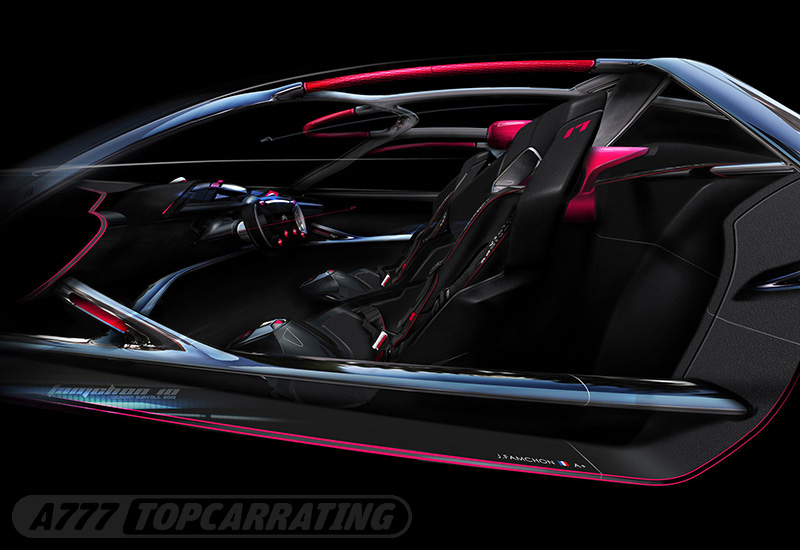 Рисунки автомобиля Citroen Survolt Concept - скетчи