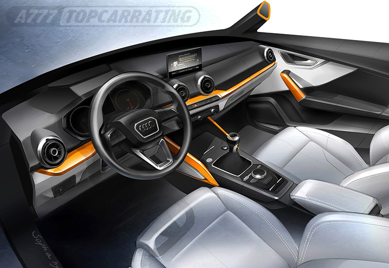 Рисунки автомобиля Audi SQ2 - скетчи
