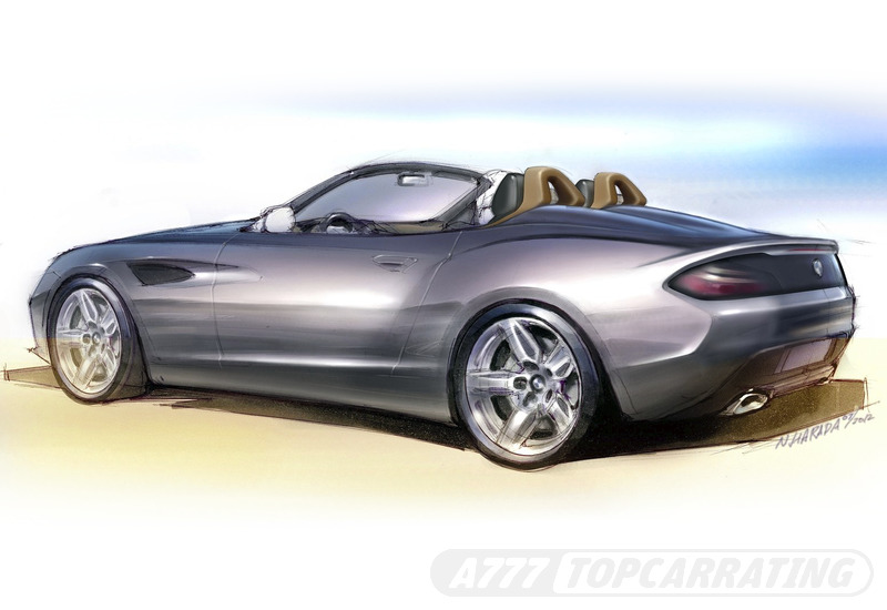 Рисунки автомобиля BMW Zagato Roadster - скетчи