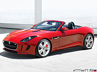 2013 Jaguar F-Type V8 S = 300 км/ч. 495 л.с. 4.3 сек.