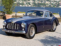1948 Ferrari 166 Inter Stabilimenti Farina Berlinetta = 170 км/ч. 140 л.с. 10 сек.