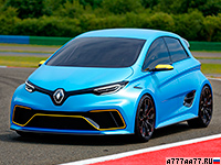 2017 Renault Zoe e-Sport = 210 км/ч. 462 л.с. 3.2 сек.