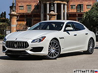 2017 Maserati Quattroporte GTS GranSport (M156) = 310 км/ч. 530 л.с. 4.7 сек.