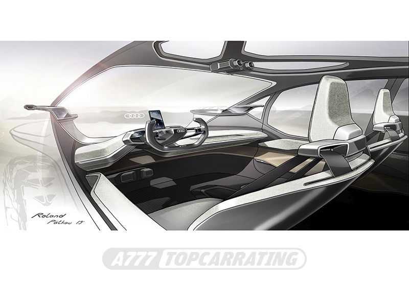 Качественный рисунок приборной панели внедорожника Audi - эргономика вождения