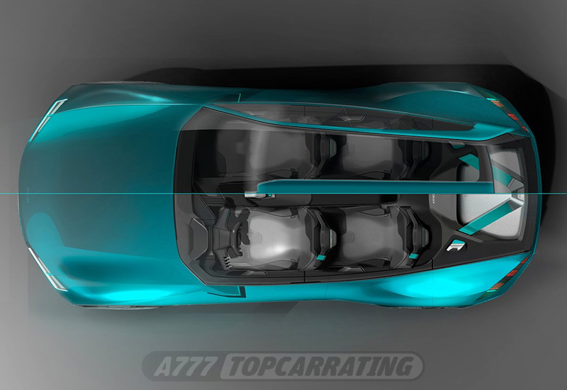 Рисунки автомобиля Peugeot Instinct Concept - скетчи
