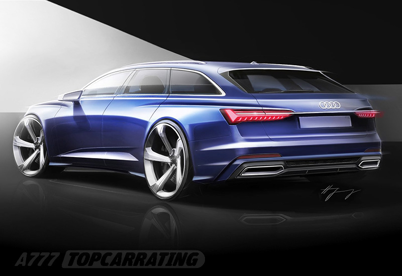Отличная дизайнерская работа для престижного авто Audi, с ракурсом в перспективе, с кормой роскошного автомобиля