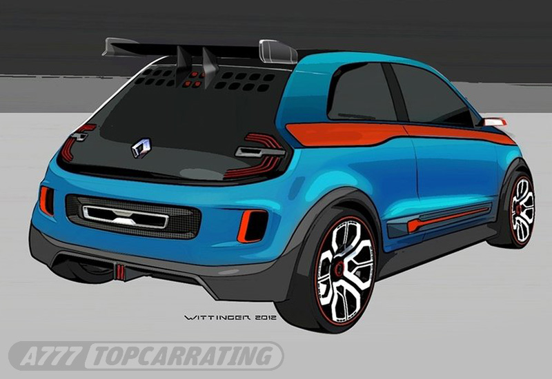 Рисунки автомобиля Renault TwinRun Concept - скетчи