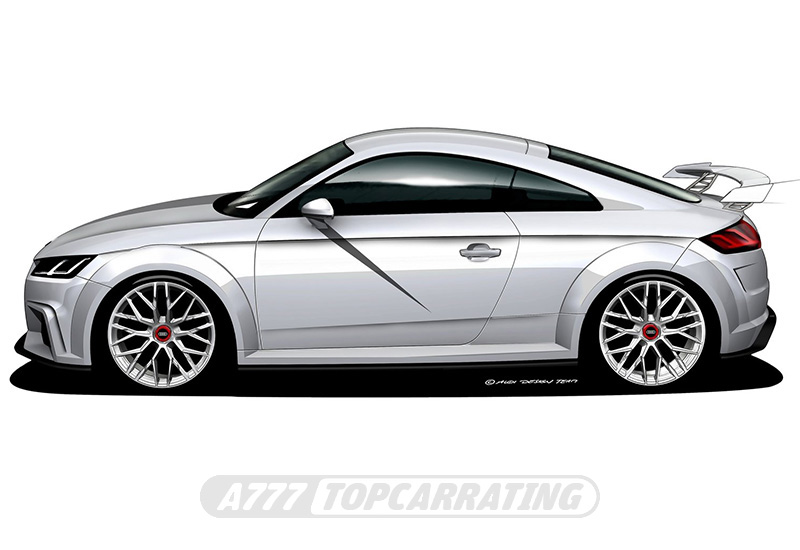 Рисунки автомобиля Audi TT quattro sport concept - скетчи