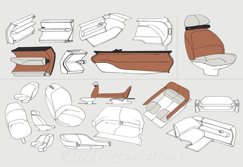 Рисунок салона люксового автомобиля, легкая обработка в программе Photoshop