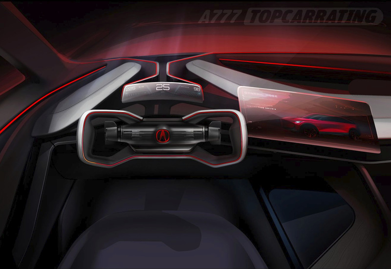 Качественный рисунок приборной панели внедорожника Acura - эргономика вождения